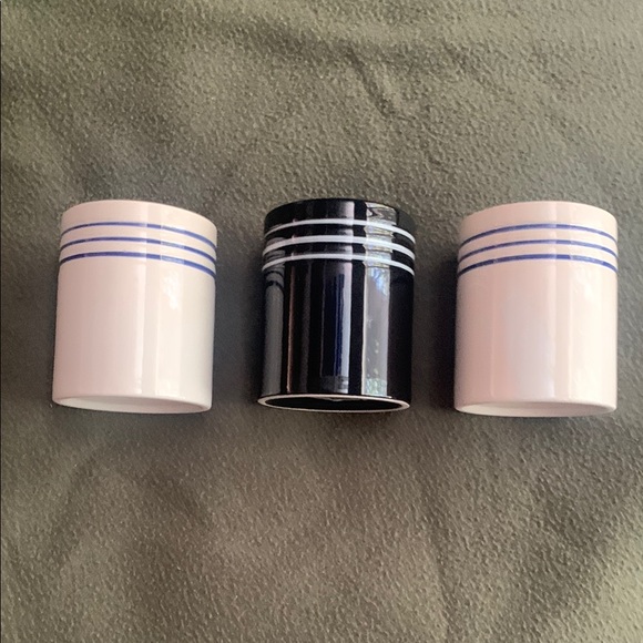 Momentum Other - New Momentum Brands ceramic cups. Set of 3. Cream/blue. Black/white.